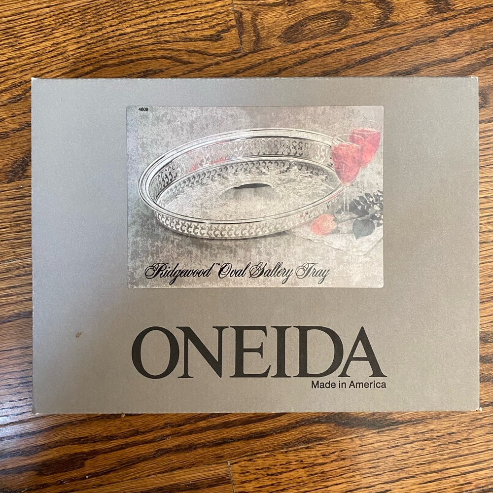 Oneida Silver Oval Tray